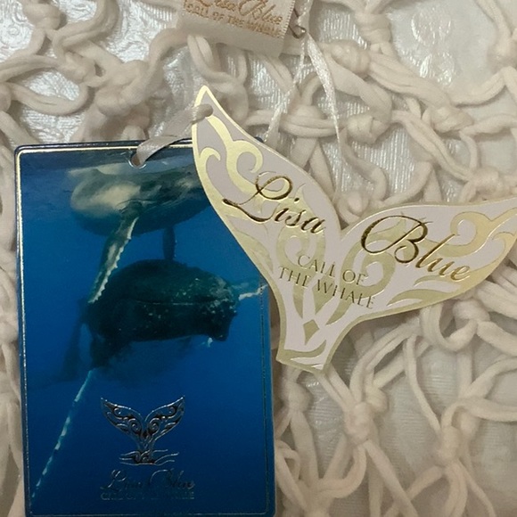 Lisa Blue ROPE NET COVERUP - White - Picture 5 of 9